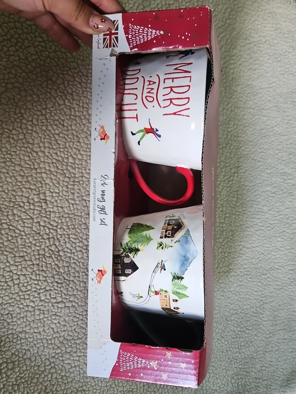 Merry and Bright Holiday Mug Set